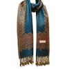 Flyingeagle Trade Double Side and Double Layered Reversible Pashmina Woven Shawl Scarf for Women (Teal) view 1