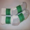 davido Mens Socks crew made in italy 100% cotton 8 pairs (10-13, white/bottom gray crew) view 2