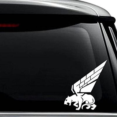 Pukin Dog VF-143 F-14B Decal Sticker For Use On Laptop, Helmet, Car, Truck, Motorcycle, Windows, Bumper, Wall, and Decor Size- [6 inch] / [15 cm] Tall / Color- Gloss Black