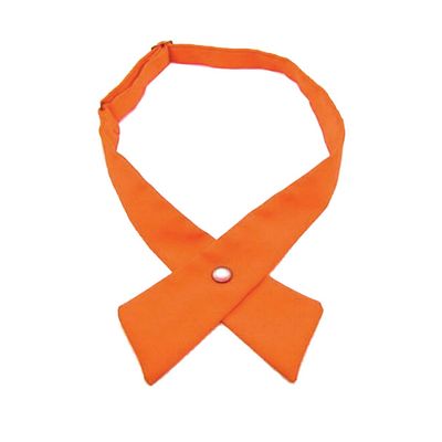 Patiky Tie for Men Women Adjustable Criss-Cross Bowtie School Uniform Pre Tied Bows for Girls Neck Tie Accessories bowtie03 (Orange)