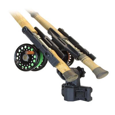 Folbe Double Storage Fly Rod Holder/Rack with Side Wall Mount