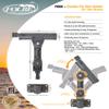 Folbe Double Storage Fly Rod Holder/Rack with Side Wall Mount view 4