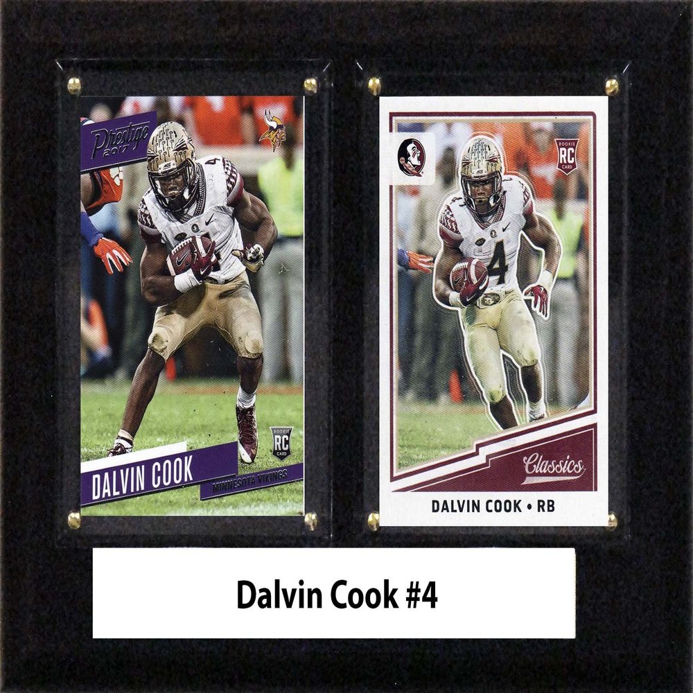 6"X8" Dalvin Cook Florida State Seminoles Two Card Plaque