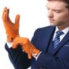NappaNovum Men's Lambskin Leather Gloves with Warm Lining Classic Lambskin Winter Warm Touchscreen Gloves (XXL, Tan) view 2