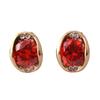 Grace Jun Bridal Gold Plated AAA CZ Rhinestone Clip on Earrings Non Piercing for Women Ear Clip