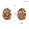 Grace Jun Bridal Gold Plated AAA CZ Rhinestone Clip on Earrings Non Piercing for Women Ear Clip view 4