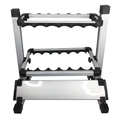 Pactrade Marine Fishing Rod Stand (12 Slots) - Fishing Pole Rack for Garage, Home, Cabin Floor | Cushioned, Lightweight, Easy-Access, Easy-Assembly | Great for Golf Clubs, Cue Sticks, and More