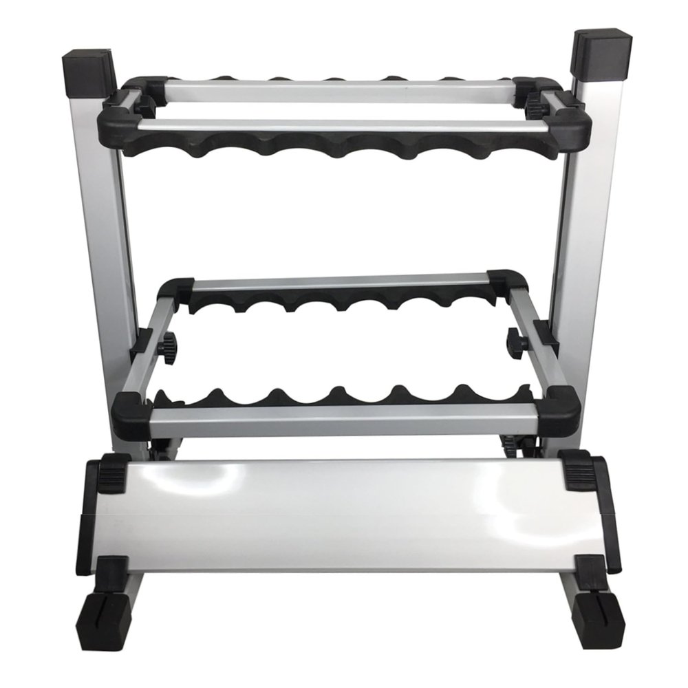 Pactrade Marine Fishing Rod Stand (12 Slots) - Fishing Pole Rack for Garage, Home, Cabin Floor | Cushioned, Lightweight, Easy-Access, Easy-Assembly | Great for Golf Clubs, Cue Sticks, and More