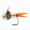 Blue Wing Olive Bead Head Copper John Nymph Fly - 6 Pack (#16) view 1
