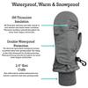 N'Ice Caps Kids Waterproof Snow Mittens Cold Weather Thinsulate Insulated (4-5 Years, Lavender) view 4