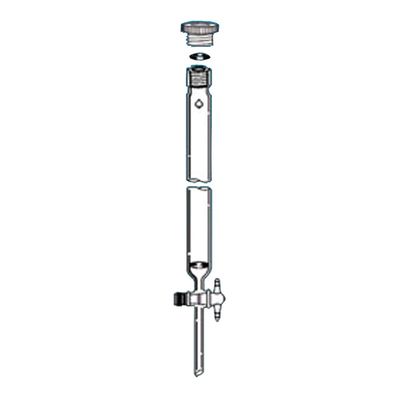 ACE GLASS 5905-25 Series Chromatographic Column with Filter Disc and #15 Thred, 41 mm Diameter, 61cm Length
