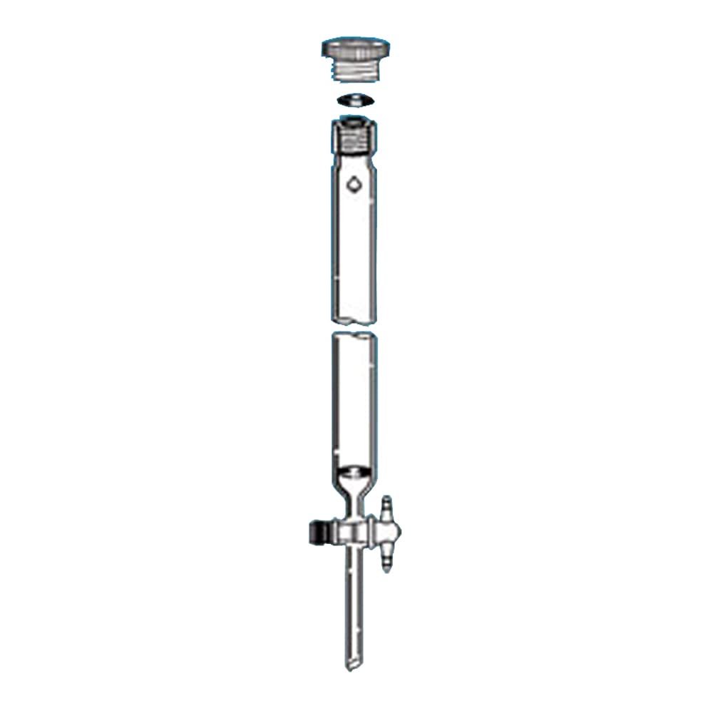 ACE GLASS 5905-25 Series Chromatographic Column with Filter Disc and #15 Thred, 41 mm Diameter, 61cm Length