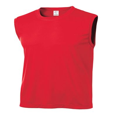 Gravity Threads Mens Sleeveless Moisture Wicking Shirt - True Red - 3X-Large