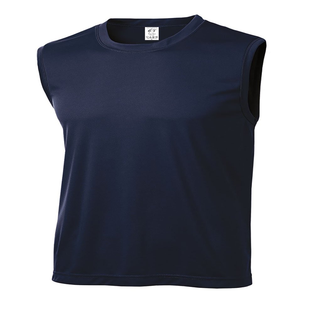 Gravity Threads Mens Sleeveless Moisture Wicking Shirt - True Navy - 3X-Large
