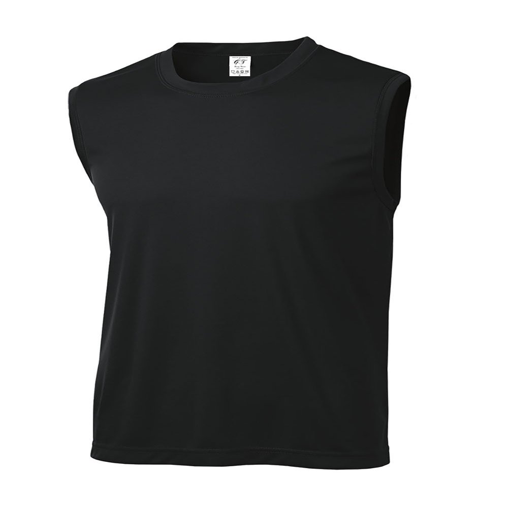 Gravity Threads Mens Sleeveless Moisture Wicking Shirt - Black - 3X-Large