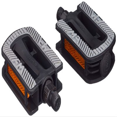 Fischer Adults/Kids Plastic Non-Slip Pedals Black, One Size