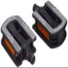 Fischer Adults/Kids Plastic Non-Slip Pedals  Black, One Size view 1
