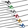 West Coast Paracord 3 Hole Tensioner Guyline Adjuster with a Figure 9 Descender Ring 3 Hole Connector- Tie Down, Tent, Shade, Canopy, Camping, Hiking, Backpacking (Orange, 6 Pack) view 3