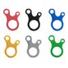 West Coast Paracord 3 Hole Tensioner Guyline Adjuster with a Figure 9 Descender Ring 3 Hole Connector- Tie Down, Tent, Shade, Canopy, Camping, Hiking, Backpacking (Orange, 10 Pack) view 1