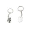 10 Pieces Keychain Keyring Door Car Key Chain Ring Tag Charms Supply U1WR3P Cartoon Elf House view 1