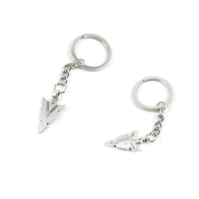 10 Pieces Keychain Keyring Door Car Key Chain Ring Tag Charms Supply Q2XM6I Arrow Head