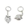 10 Pieces Keychain Keyring Door Car Key Chain Ring Tag Charms Supply V8ZQ3F Fox Head view 1