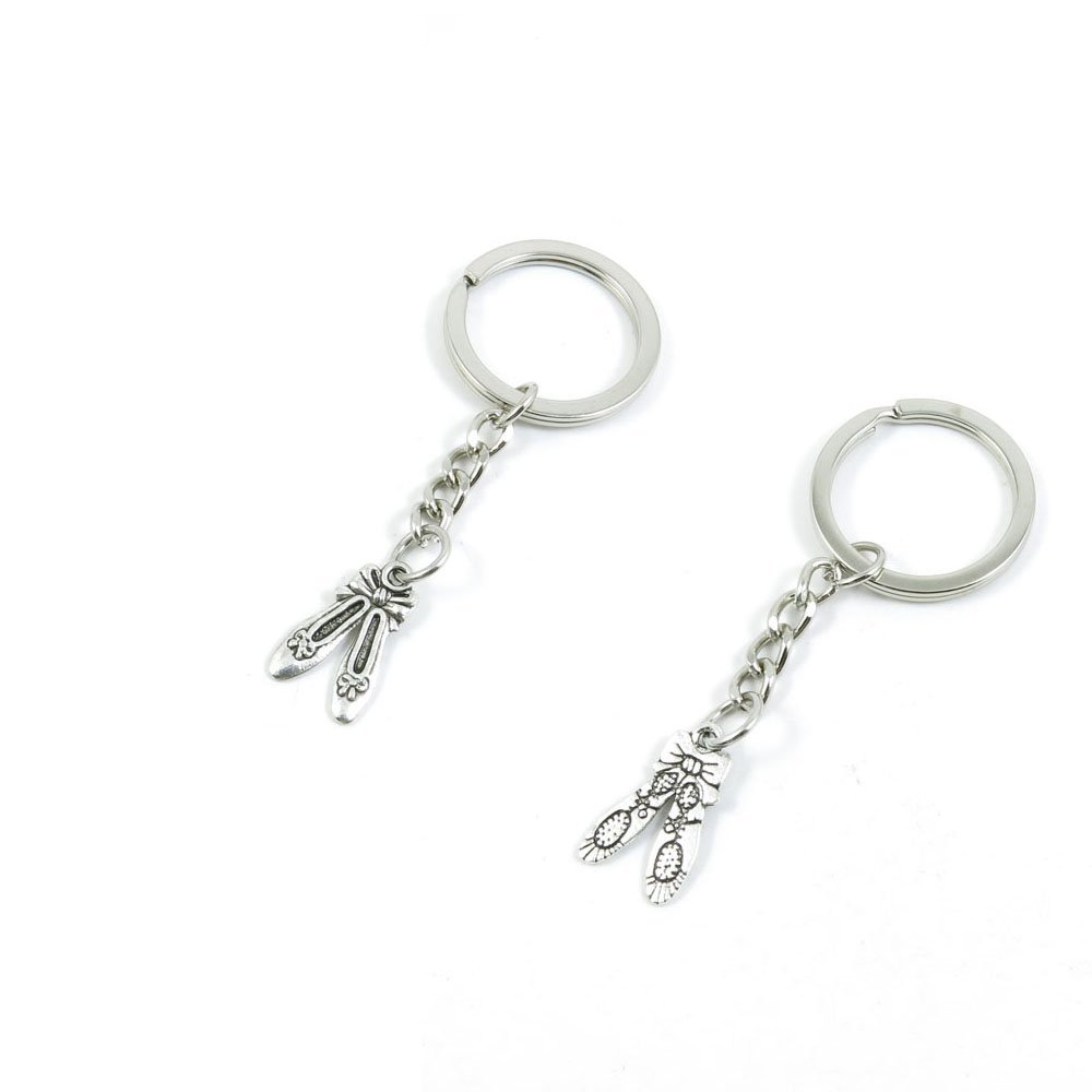 2 Pieces Keychain Keyring Door Car Key Chain Ring Tag Charms Supply X4AK4Z Ballet Shoes