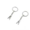 2 Pieces Keychain Keyring Door Car Key Chain Ring Tag Charms Supply X4AK4Z Ballet Shoes view 1