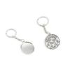 10 Pieces Keychain Keyring Door Car Key Chain Ring Tag Charms Supply A0AE5P Gemini Round Cabochon view 1