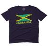 0052. Carribean Outfit Jamaica Jamaican National Country Flag for Men T Shirt (Navy Blue, 2X-Large) view 1