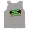 0052. Carribean Outfit Jamaica Jamaican National Country Flag Men's Tank Top (Light Gray Medium) view 1