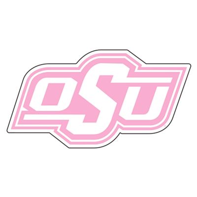 Oklahoma State Decal (Pink OSU Decal (4''6''), 4 in)