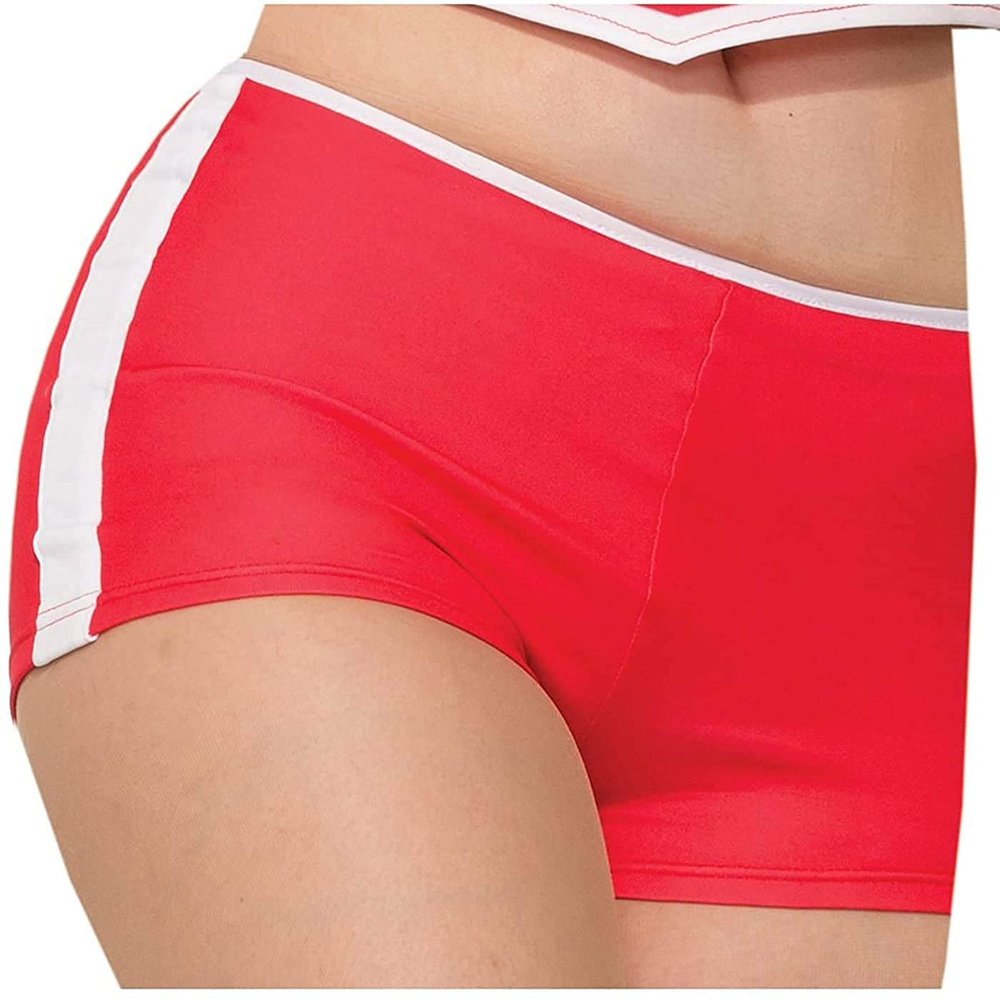 Forum Novelties Party Supplies 78266 Adult Cheerleader Booty Shorts, Red, Standard