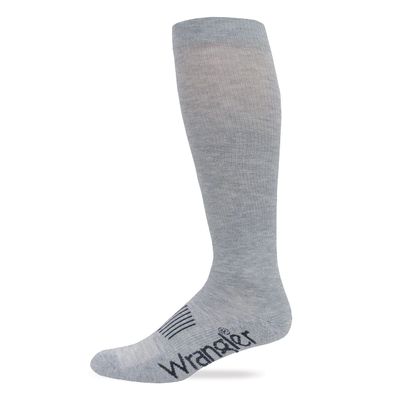 Wrangler Mens Ultra Dri Seamless Toe Western Boot Socks 1 Pair Pack (US, Alpha, Medium, Regular, Regular, Grey)