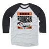 500 LEVEL Brooks Robinson 3/4 Sleeve T-Shirt (Baseball Tee, Large, Black/Ash) - Brooks Robinson Dive O view 1