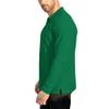 NeedBo Men's Long Sleeve Casual Solid Golf Polo Shirt (Small, Irish Green) view 3