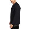NeedBo Men's Long Sleeve Casual Solid Golf Polo Shirt (Medium, Black) view 3
