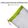 VGEBY Nylon Mesh Stuff Storage Sack Drawstring Mesh Bag Drawstring Sleeping Bag Storage Sack for Camping Hiking Backpacking (L-Green) view 2