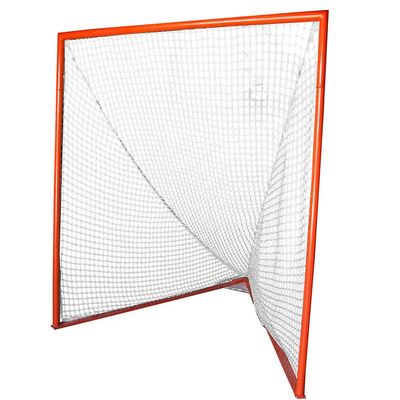 Gladiator Lacrosse Professional Lacrosse Goal with 6MM White NET Included, Orange, 6 X 6 X 7 Foot