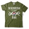 Silk Road Tees The Netherlands T-Shirt Netherlands Patriotic Heritage Tee Shirt X-Large Military Green view 1
