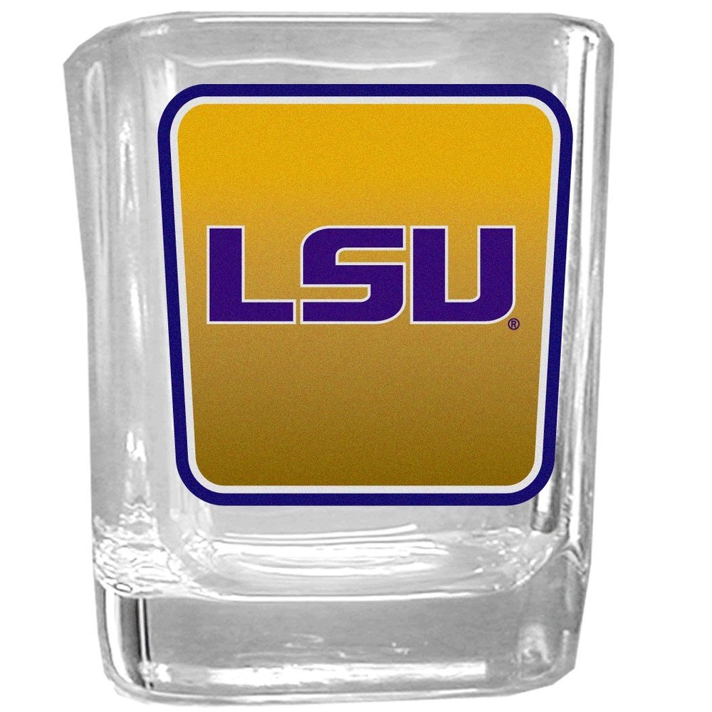 NCAA Siskiyou Sports Fan Shop LSU Tigers Square Glass Shot Glass Single Team Color