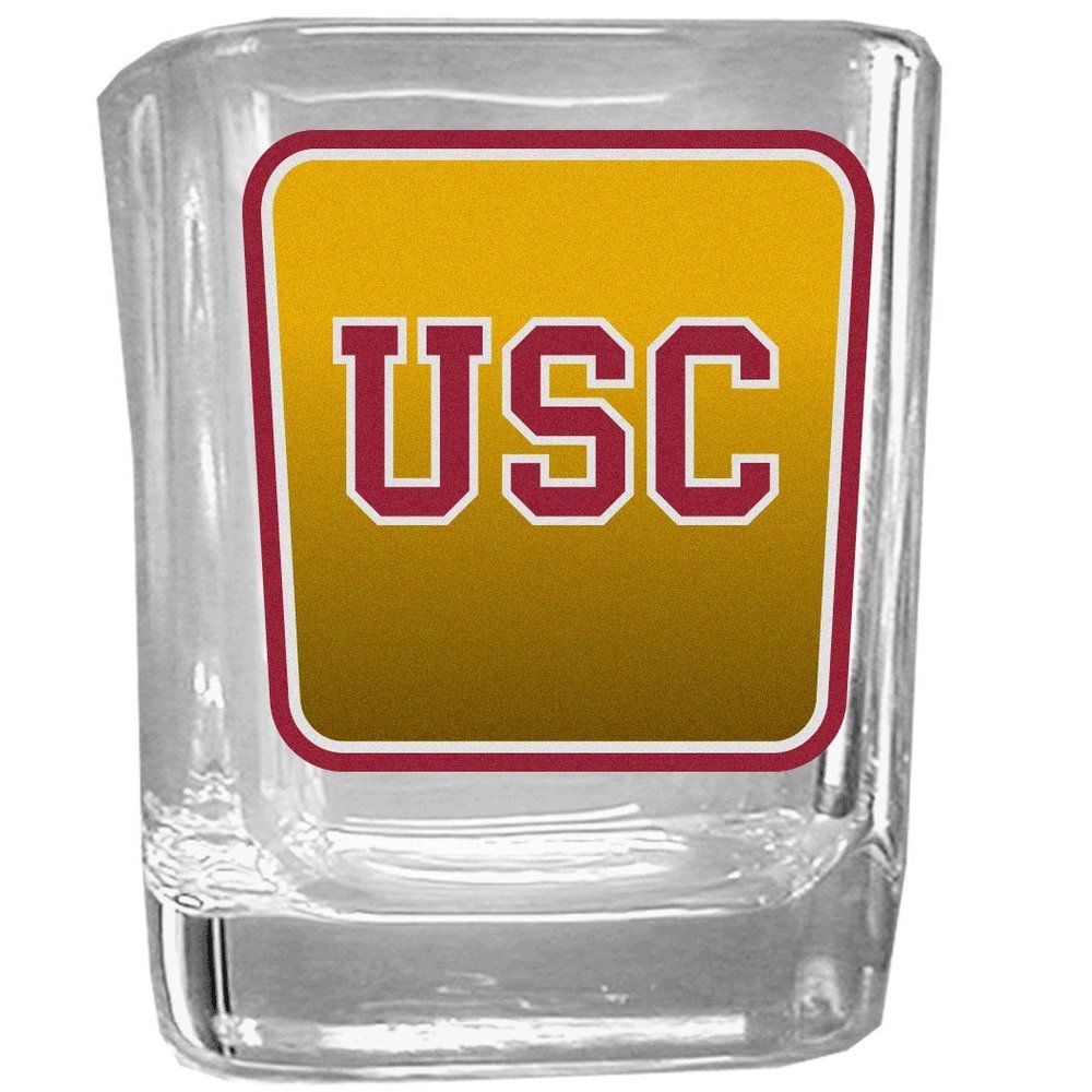 NCAA Siskiyou Sports Fan Shop USC Trojans Square Glass Shot Glass Single Team Color