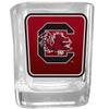 NCAA Siskiyou Sports Fan Shop South Carolina Fighting Gamecocks Square Glass Shot Glass Single Team Color view 1