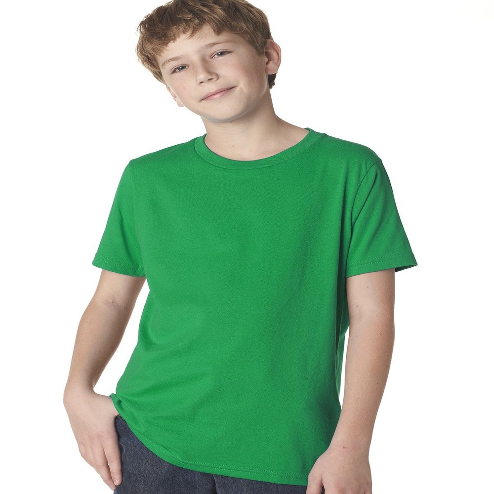 Next Level Boys Cotton Crew - Kelly Green - XL - (Style # 3310 - Original Label)