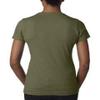 Next Level Ladies CVC T-Shirt - MILITARY GREEN - XS - (Style # 6610 - Original Label) view 2