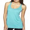 Next Level Ladies Triblend Racerback Tank - TAHITI BLUE - M - (Style # 6733 - Original Label) view 1