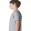 Next Level Boys Cotton Crew - Heather Gray - S - (Style # 3310 - Original Label) view 4