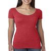 Next Level Ladies Triblend Scoop - VINTAGE RED - 2XL - (Style # 6730 - Original Label) view 1