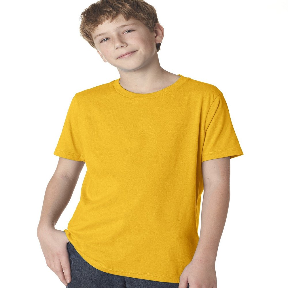 Next Level Boys Cotton Crew - Gold - XL - (Style # 3310 - Original Label)