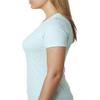 Next Level Ladies CVC T-Shirt - ICE BLUE - L - (Style # 6610 - Original Label) view 3